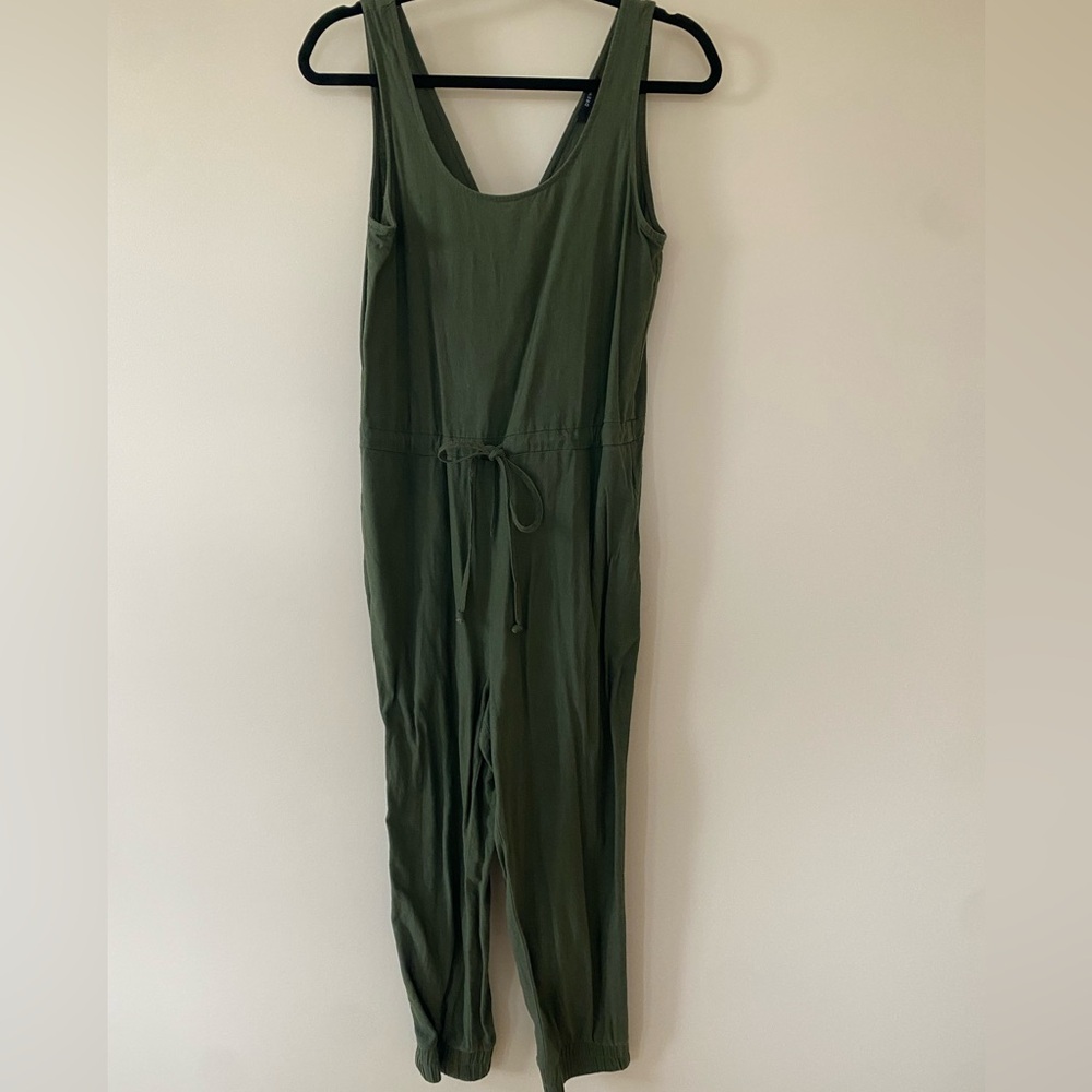 DREW Green Sleeveless Jumpsuit Size S